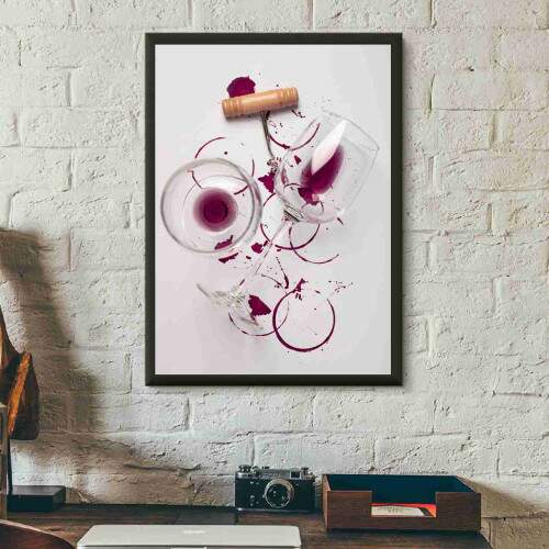 Quadro Taas de Vinho vazias