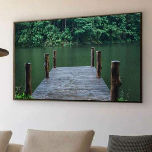 Quadro Pier no Lago