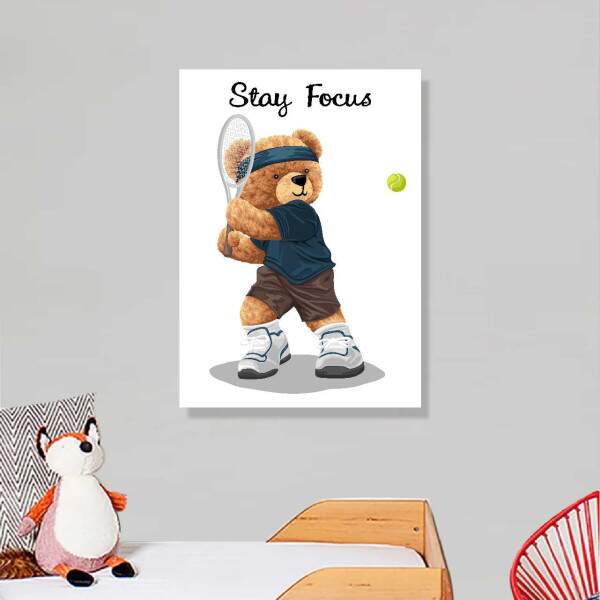 Quadro Ursinho Tenista
