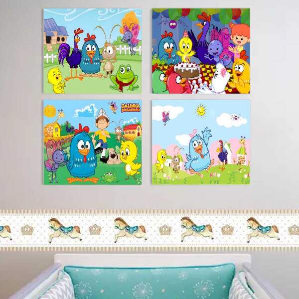 Quadro Galinha Pintadinha para Decorao Infantil