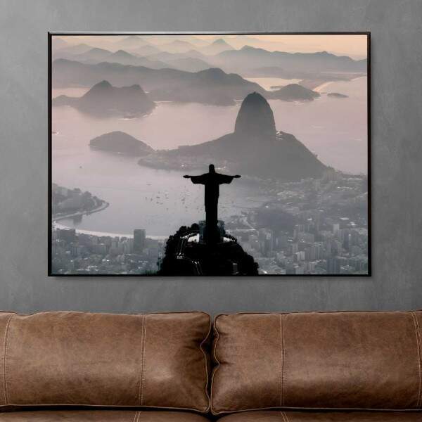 Quadro Cristo Redentor Amanhecer