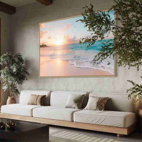 Quadro Paisagem Praiana ao Amanhecer
