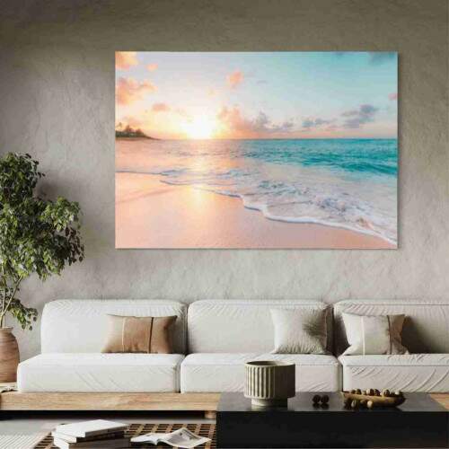 Quadro Paisagem Praiana ao Amanhecer