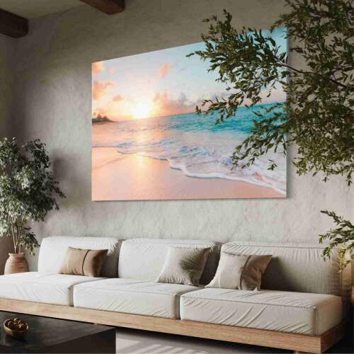 Quadro Paisagem Praiana ao Amanhecer