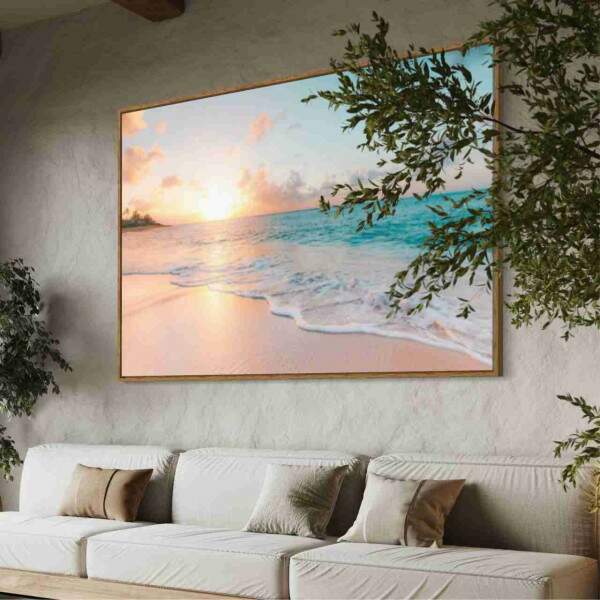 Quadro Paisagem Praiana ao Amanhecer