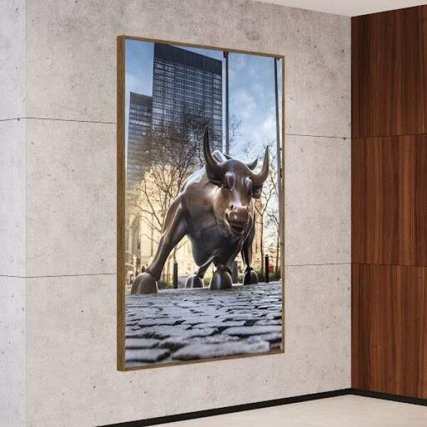 Quadro Touro de Wall Street Imponente
