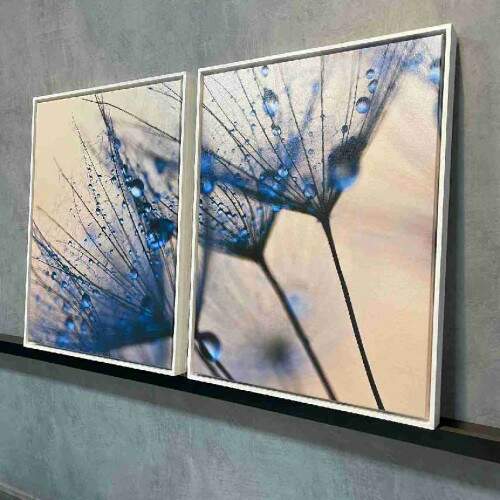 Quadro Decorativo Dente de Leo com Gotas de Orvalho - Elegncia Natural