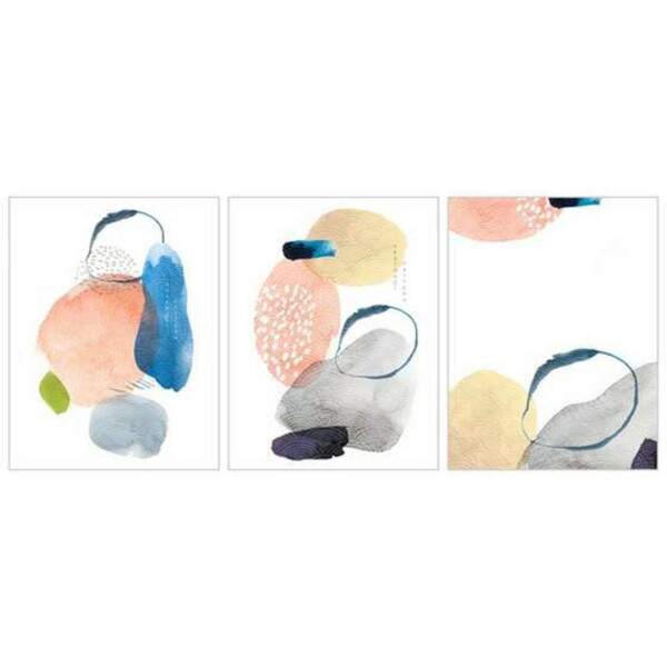Quadro Abstrato Paleta Pastel Suave Arte Moderna