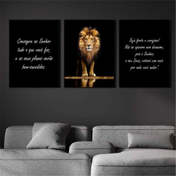 Quadro Leo Versculos Bblicos Motivacionais