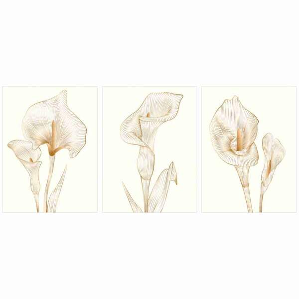 Quadro Flores Copo de Leite Decorativo