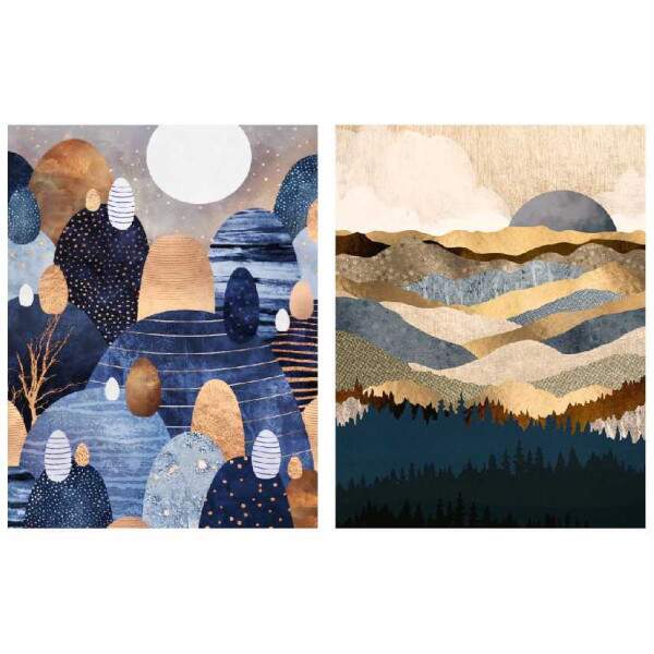Quadro Paisagens Abstratas Texturas