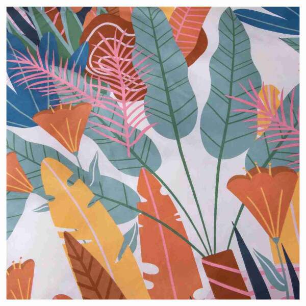 Quadro Escandinavo Folhagem Tropical Moderna