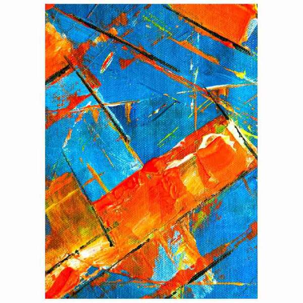 Quadro Abstrato Dinamismo em Cores Vibrantes e Energia