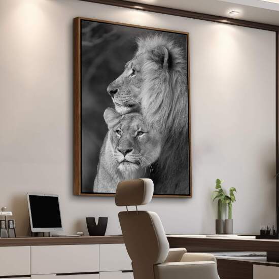 Quadro de Leo - Casal de Lees P&B