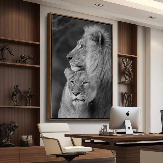 Quadro de Leo - Casal de Lees P&B