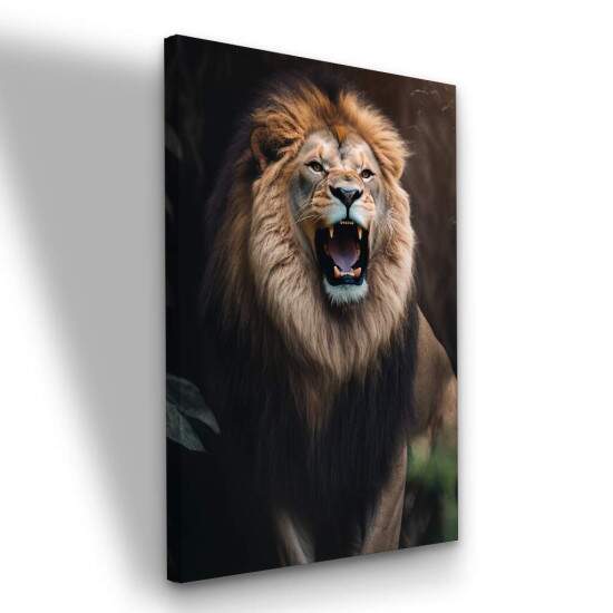 Quadro Leo Rugindo