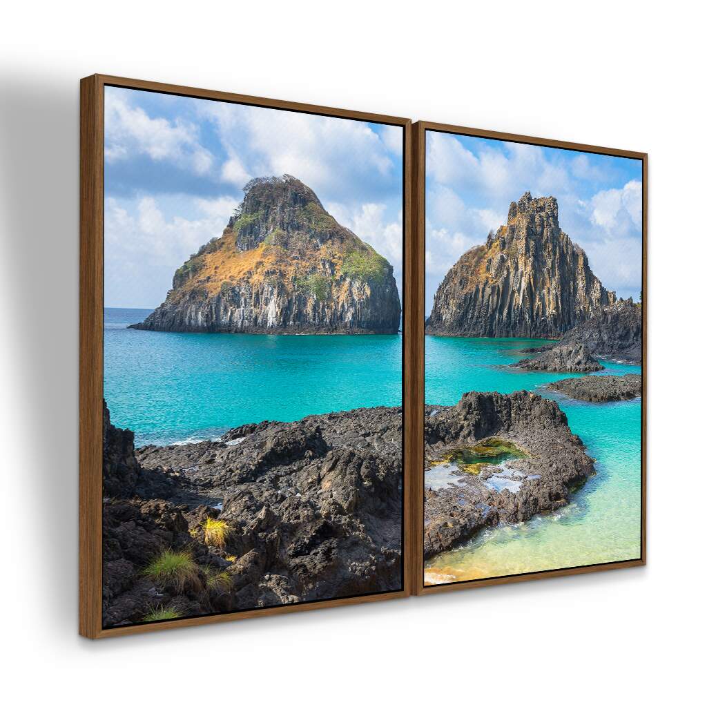 Dupla de Quadros Morro Dois Irmãos Fernando Noronha