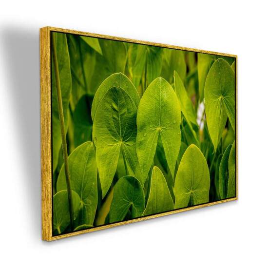Quadro Folhas Tropicais Verdes para Decorao Natural