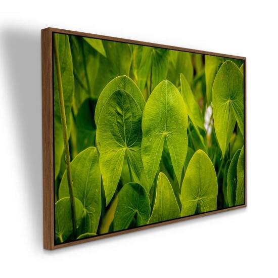 Quadro Folhas Tropicais Verdes para Decorao Natural