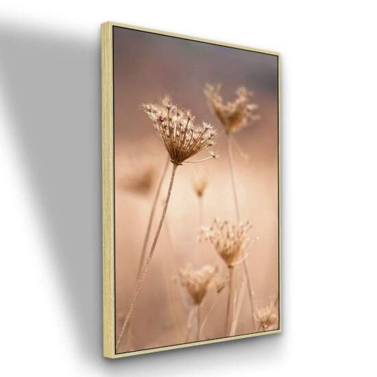 Quadro Flor Campestre Elegncia Natural para Decorao Clean