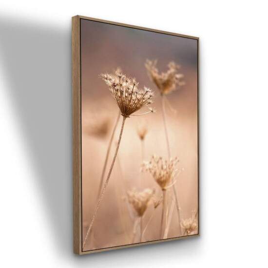 Quadro Flor Campestre Elegncia Natural para Decorao Clean