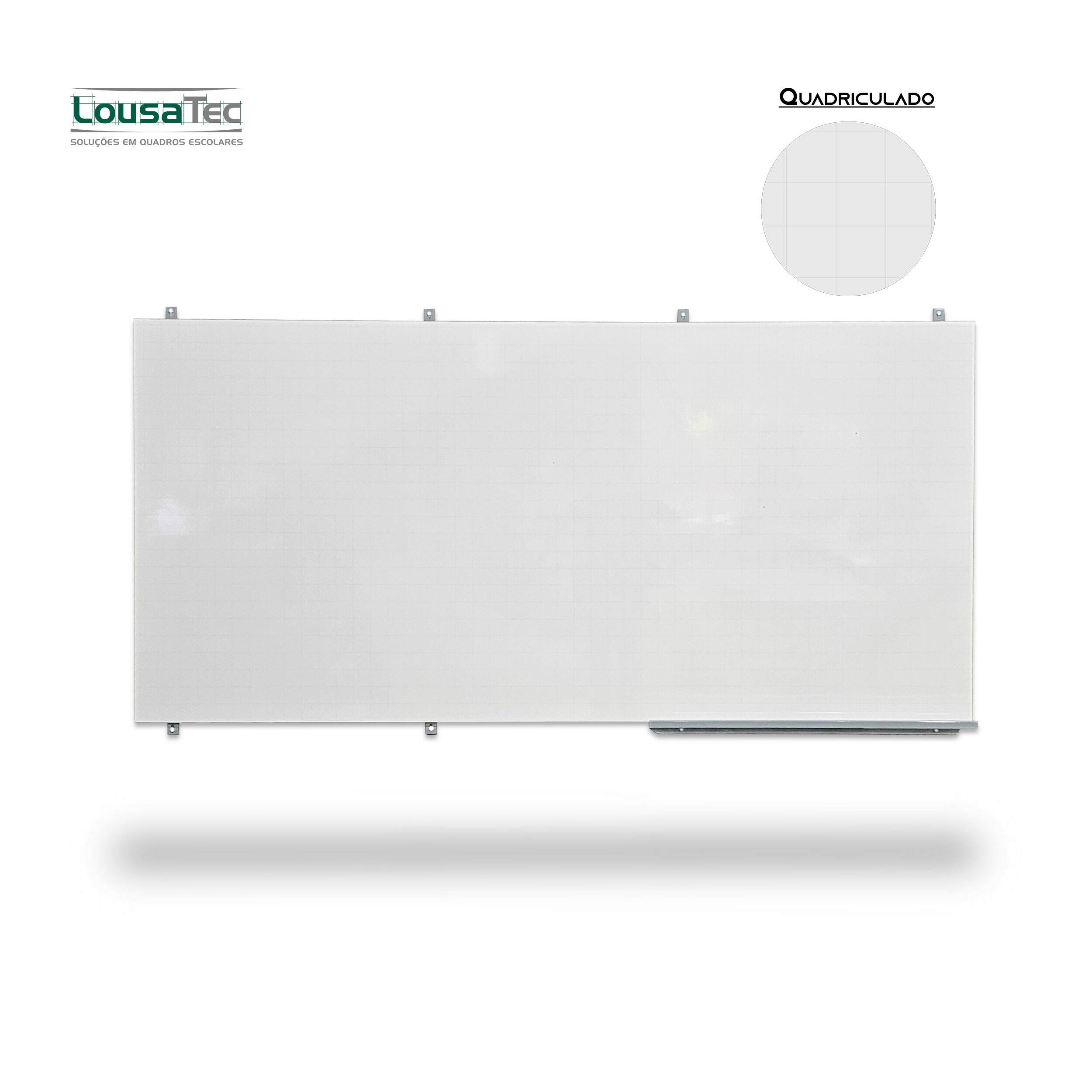 Quadro Reto Premium Quadriculado - Padrão FDE QB-01 - 250x120cm