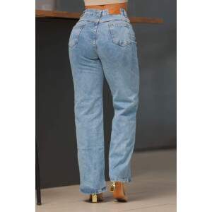 Cala Wide Leg Jeans com Elastano - Estilo e Conforto na Medida Certa