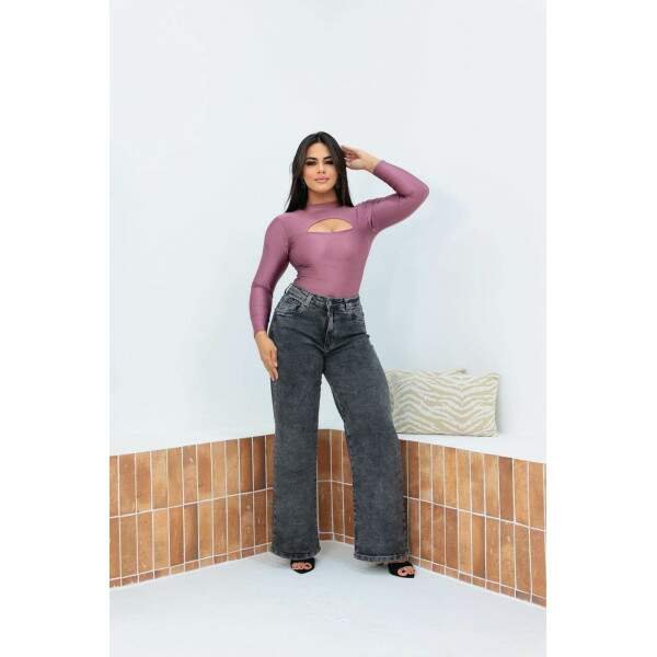 Cala Wide Leg New Black com Elastano - Estilo e Conforto