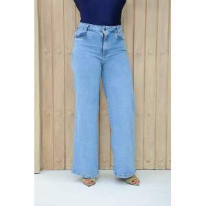 WideLeg Jeans com Elastano / Sky Clara