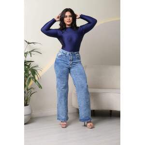 WideLeg Jeans com Elastano / Mrmore.