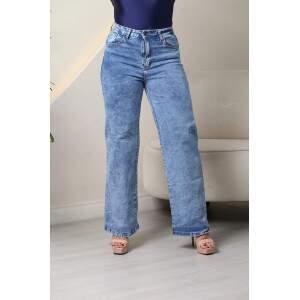 WideLeg Jeans com Elastano / Mrmore.