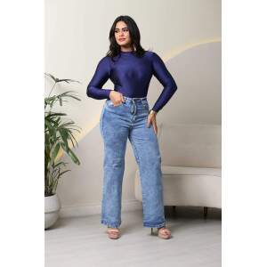 WideLeg Jeans com Elastano / Mrmore.