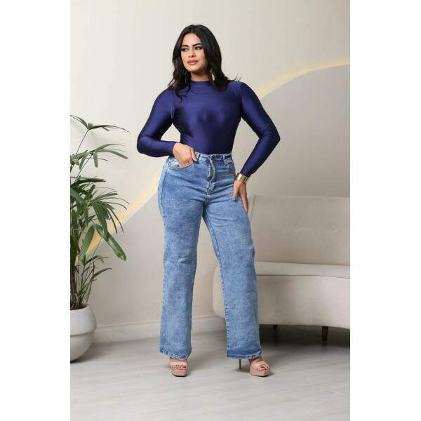 WideLeg Jeans com Elastano / Mrmore.