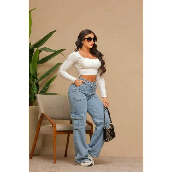 Wideleg Cargo / Jeans 100%