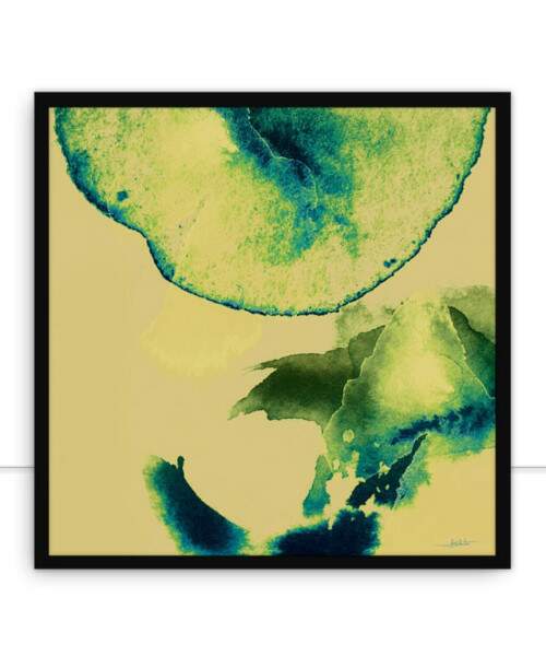 Quadro Ilusion Watercolor Green II por Joel Santos