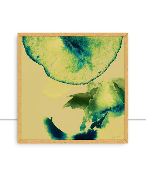 Quadro Ilusion Watercolor Green II por Joel Santos