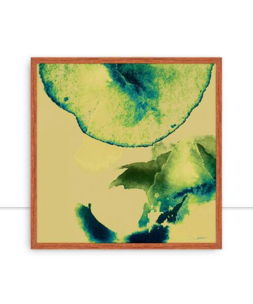 Quadro Ilusion Watercolor Green II por Joel Santos