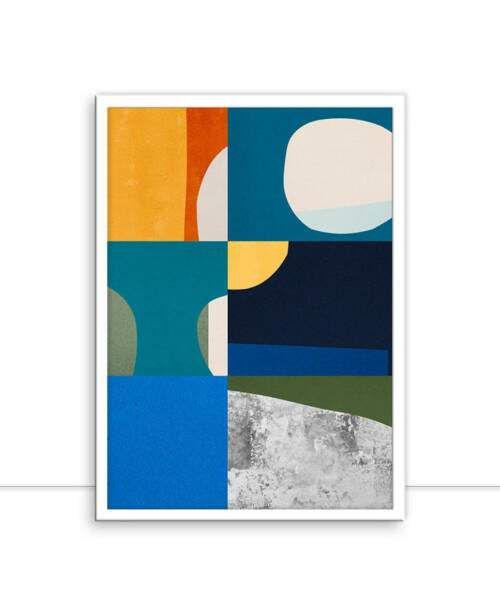 Quadro Abstrato Colagem E Minimalista 01 por Vitor Costa