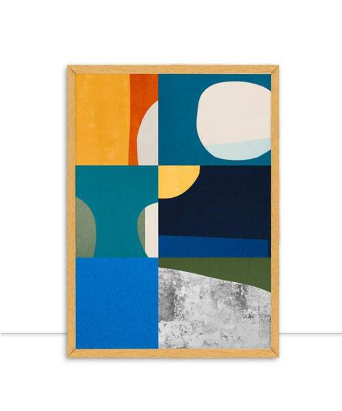 Quadro Abstrato Colagem E Minimalista 01 por Vitor Costa