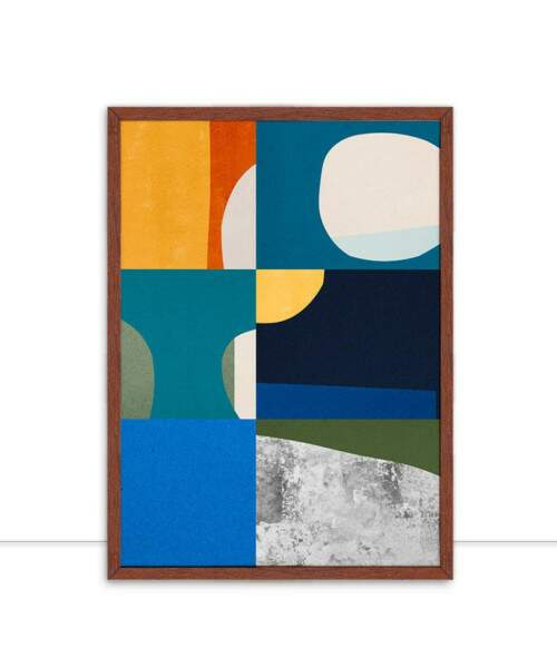 Quadro Abstrato Colagem E Minimalista 01 por Vitor Costa