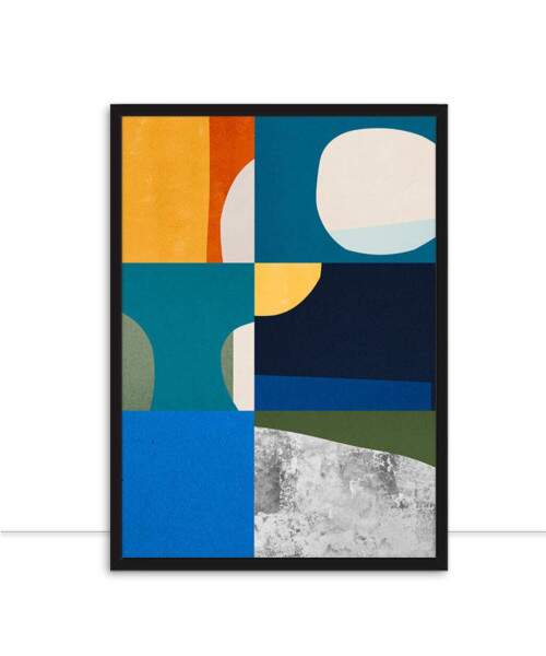 Quadro Abstrato Colagem E Minimalista 01 por Vitor Costa
