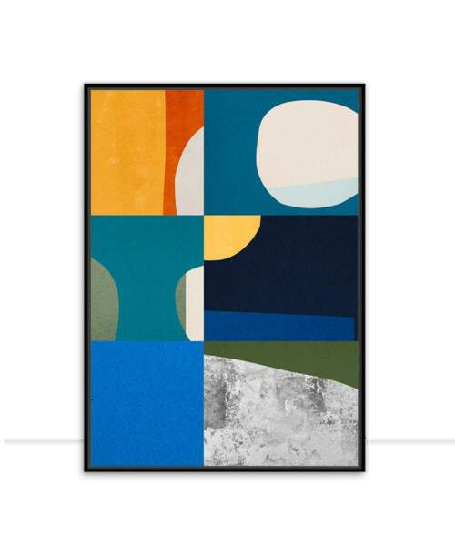 Quadro Abstrato Colagem E Minimalista 01 por Vitor Costa