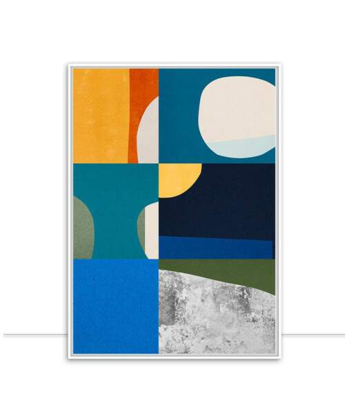 Quadro Abstrato Colagem E Minimalista 01 por Vitor Costa