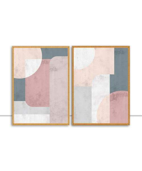 Conjunto de quadros Colorful I e II por Fer Harbs
