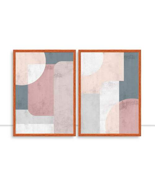 Conjunto de quadros Colorful I e II por Fer Harbs