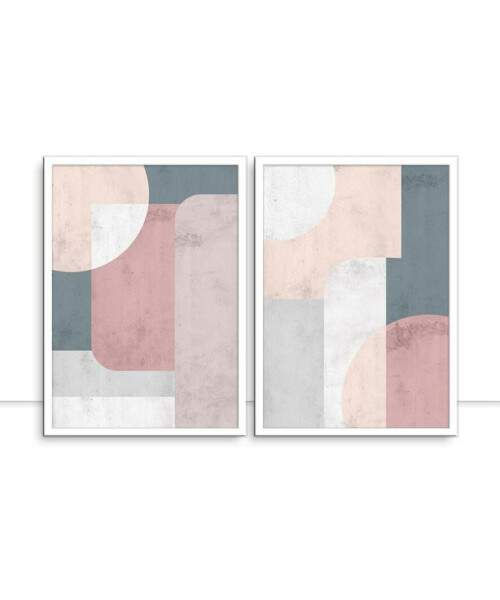 Conjunto de quadros Colorful I e II por Fer Harbs
