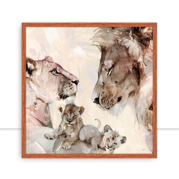 Quadro Lion Family 4 Q por Joel Santos