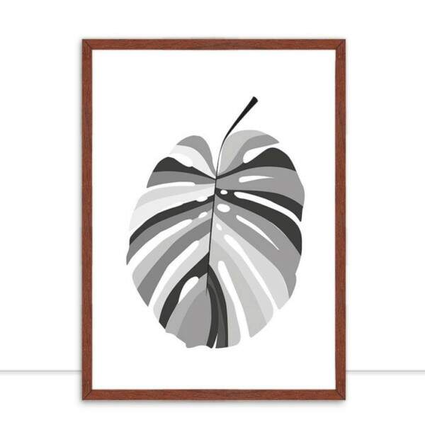 Quadro MONSTERA PeB por Bruna Deluca
