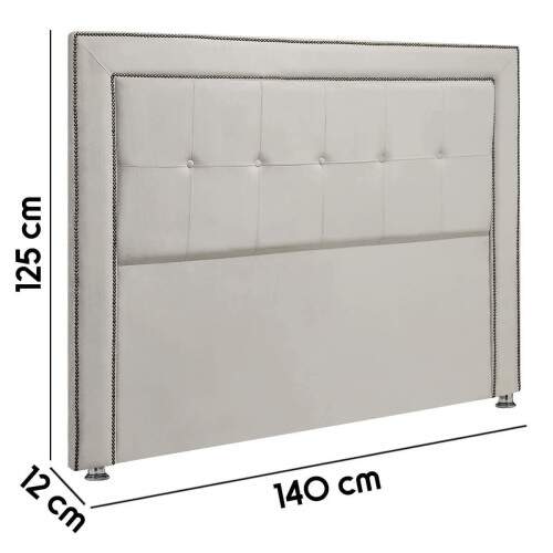 Cabeceira Estofada Ravena para Cama Box Casal 140cm Veludo - SOFA STORE