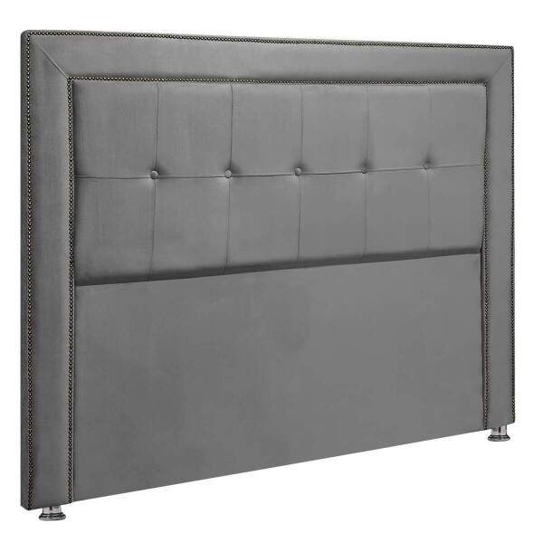Cabeceira Estofada Ravena para Cama Box Queen Size 160cm Veludo - SOFA STORE